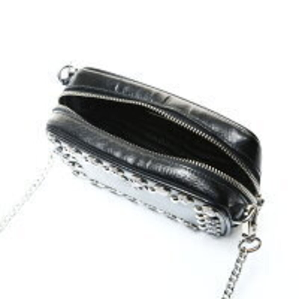 Prada Studded Camera Bag Shoulder Black - Picture 12 of 13